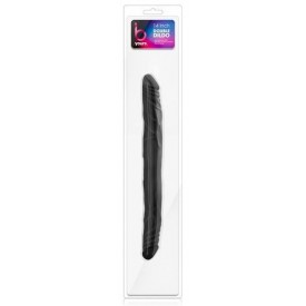 Черный двусторонний фаллоимитатор 14 Inch Double Dildo - 35,5 см.