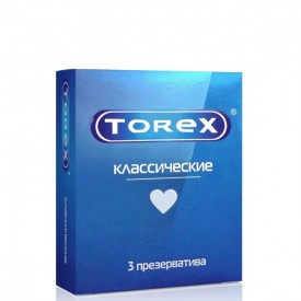 Гладкие презервативы Torex "Классические" - 3 шт.