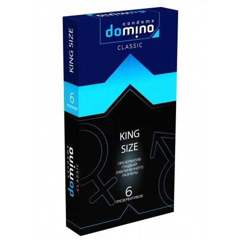 Презервативы увеличенного размера DOMINO Classic King size - 6 шт.